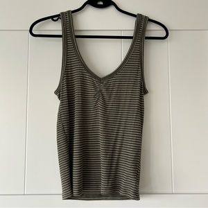 🐧2/$15 Olive Green Ribbed American Eagle Tank Top